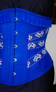 Underbust Corset Texas Hold 'Em Poker Ribbons